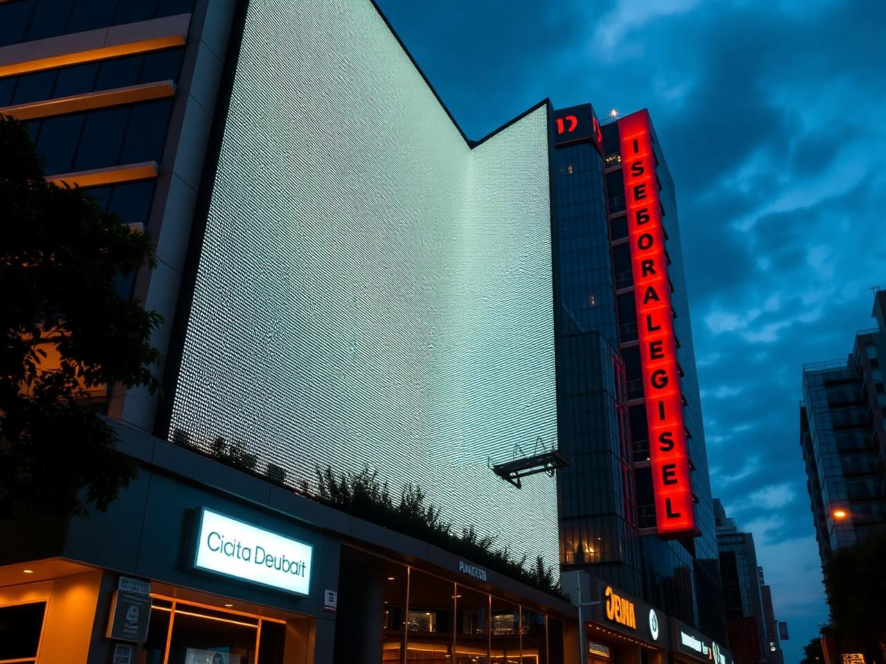 Painel de LED em Fachadas outdoor