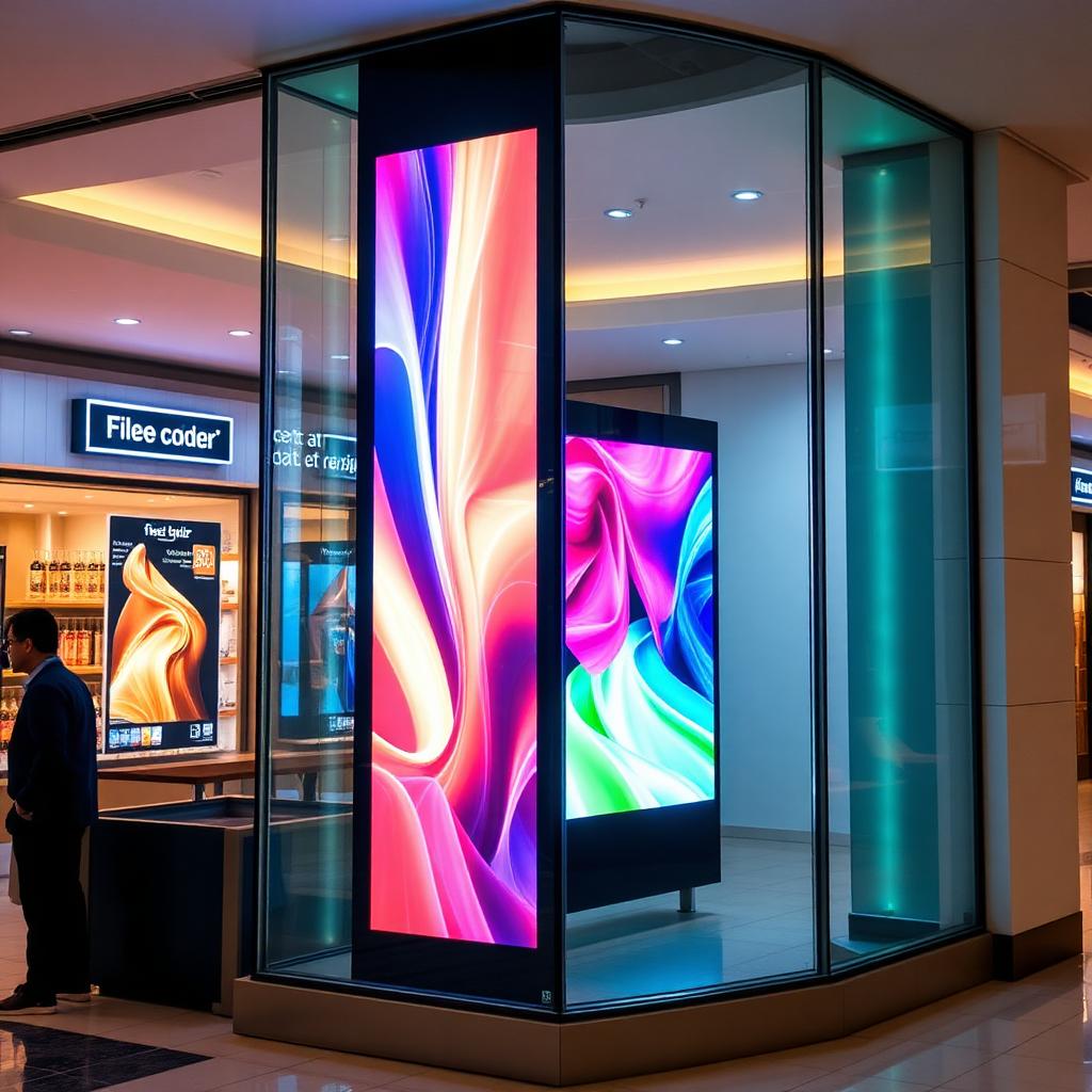 Painel de LED em Varejo e vitrines